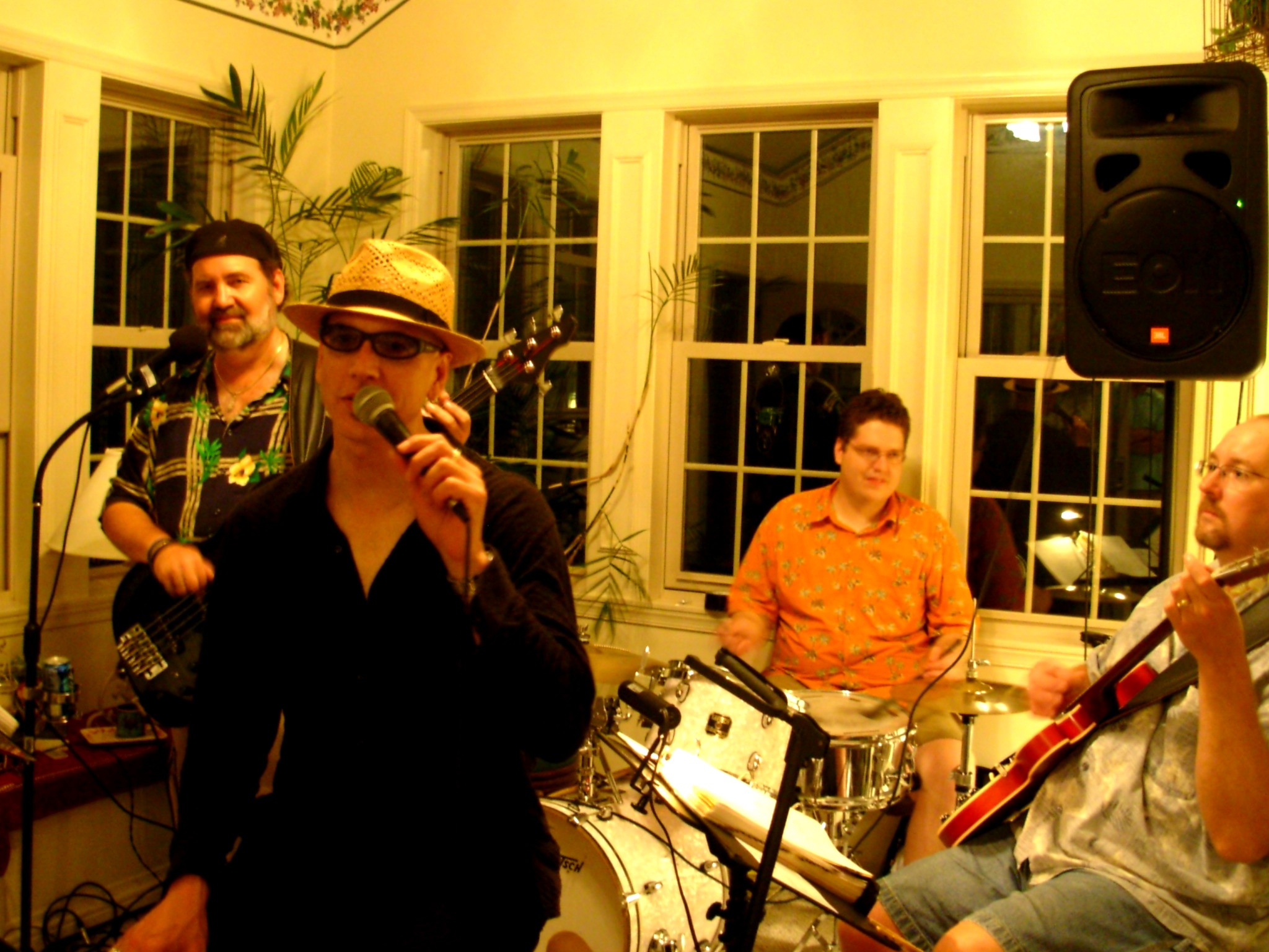 The guys can play in small places...
