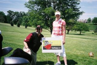 Rose and the Wise Guy at a WHP-TV Golf Outing
