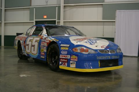 The Burnham Boiler Busch Grand National North car on display

