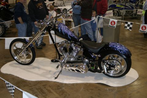 Custom Chopper at Dirt Trackin'
