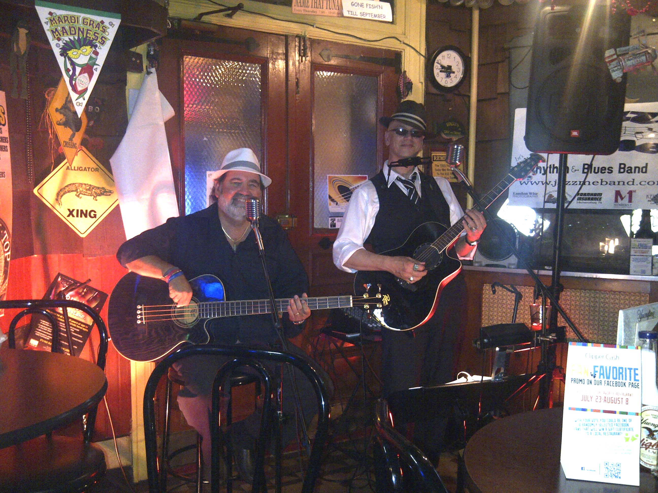 Kirk & Mitch at Prudhomme's Lost Cajun Kitchen
