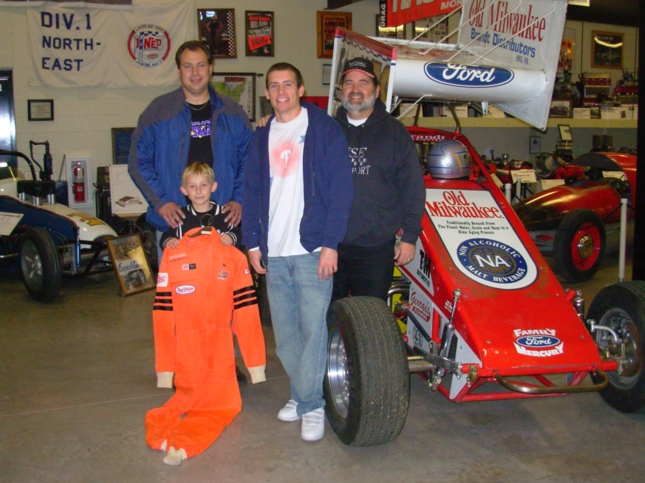 Jake & Reese Raudabaug and Kirk & Landon Wise at the EMMR
